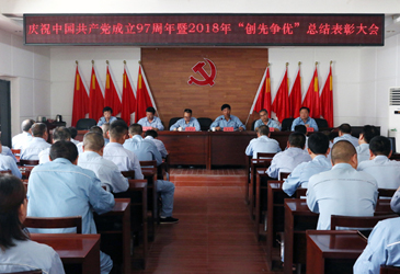 公司召开庆祝中国共产党成立97周年暨2018年“创先争优”总结表彰大会