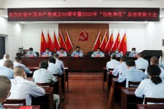 公司召开庆祝中国共产党成立99周年暨 2020年“创先争优”总结表彰大会